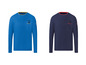 Zwei U.S. Grand Polo Langarmshirts in Blau und Dunkelblau.
