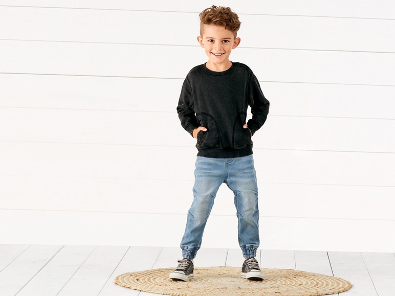 Gehe zu Vollbildansicht: LUPILU® Kleinkinder Sweatshirt Jungen, mit Baumwolle - Bild 3