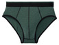 Grüne Unterhose mit schwarzem Bund.