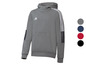 Grauer Adidas Hoodie mit weißen Streifen