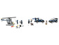 LEGO Polizei-Helikopter, Polizeiwagen und Minifiguren.