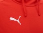 Rote Kapuzenjacke mit weißem Puma-Logo