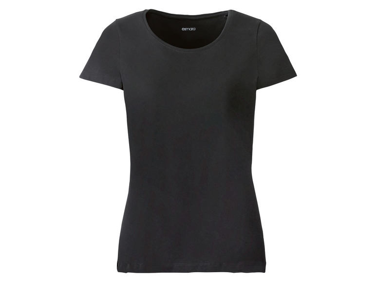 Gehe zu Vollbildansicht: esmara Damen T-Shirt, 2 Stück, mit weitem Rundhalsausschnitt - Bild 10
