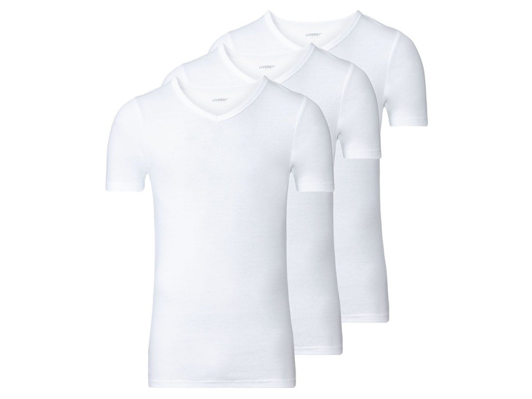 Gehe zu Vollbildansicht: LIVERGY® Unterhemden Herren, 3 Stück, aus Baumwolle - Bild 12