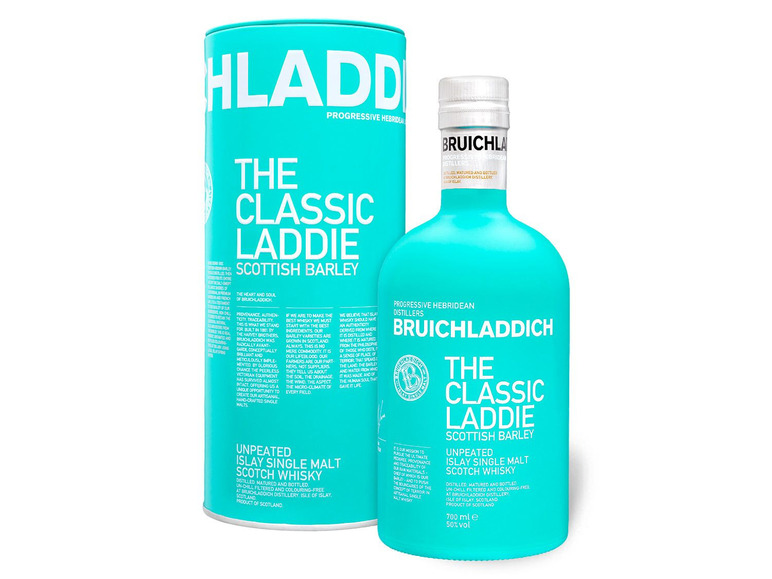 Gehe zu Vollbildansicht: Bruichladdich The Classic Laddie Unpeated Islay Single Malt Scotch Whisky mit Geschenkbox 50% Vol - Bild 1