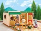 Calico Critters Fastfood-Restaurant mit Figuren und Zubehör.