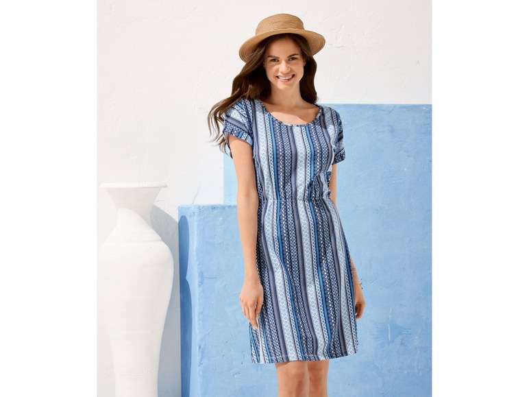 Gehe zu Vollbildansicht: ESMARA® Kleid, in Single-Jersey-Qualität, Gummizug in der Taille, mit Baumwolle - Bild 7