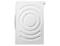 Ein weißer Trockner mit einem Kreis-Muster.