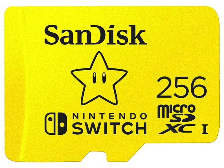 Gehe zu Vollbildansicht: SanDisk microSD Speicherkarte für Nintendo Switch 256GB - Bild 1