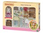 Sylvanian Families Classic Furniture Set mit Kühlschrank, Schreibtisch und Spielzeugkaninchen.