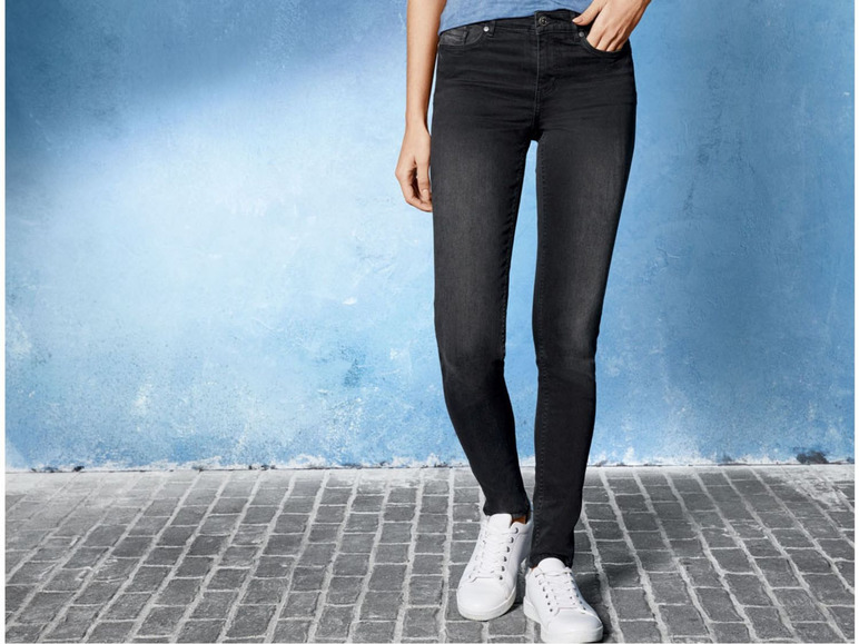 Gehe zu Vollbildansicht: ESMARA® Jeans Damen, Super Skinny Fit, 5 Pocket-Style, mit Reißverschluss, mit Baumwolle - Bild 7