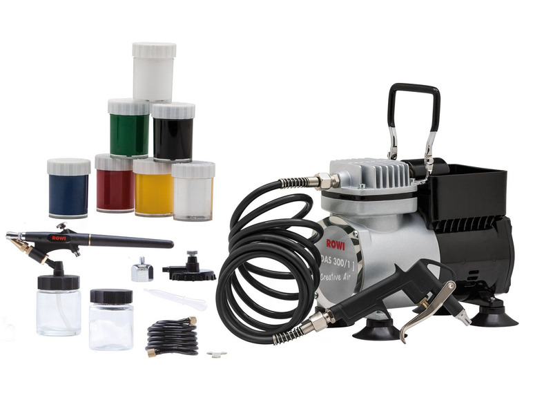 ROWI Airbrush Kompressoren Set »Creative Air«, 2,6 bar