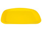 Ein gelbes, Plastik-Tablett.