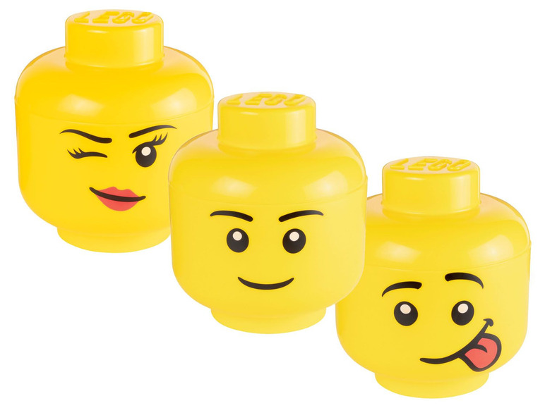 Gehe zu Vollbildansicht: Aufbewahrungsbox in Legokopf-Form - Bild 1