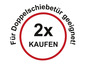 Ein roter Kreis mit '2x KAUFEN' für Doppelschiebetüren.