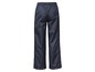 Dunkelblaue Regenhose mit elastischem Bund.