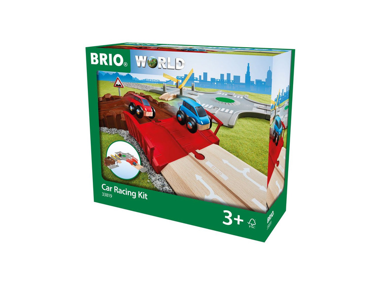 Gehe zu Vollbildansicht: BRIO 33819 »Auto-Spielset Stadt und Land«, 14-teilig, mit 2 Spielzeugrennwagen, ab 3 Jahren - Bild 6