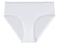 Weiße Unterhose mit Spitze