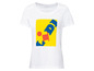 Weißes T-Shirt mit Lidl-Logo.