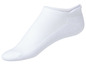 Weiße Socken ohne Ferse, perfekt für Sneaker.