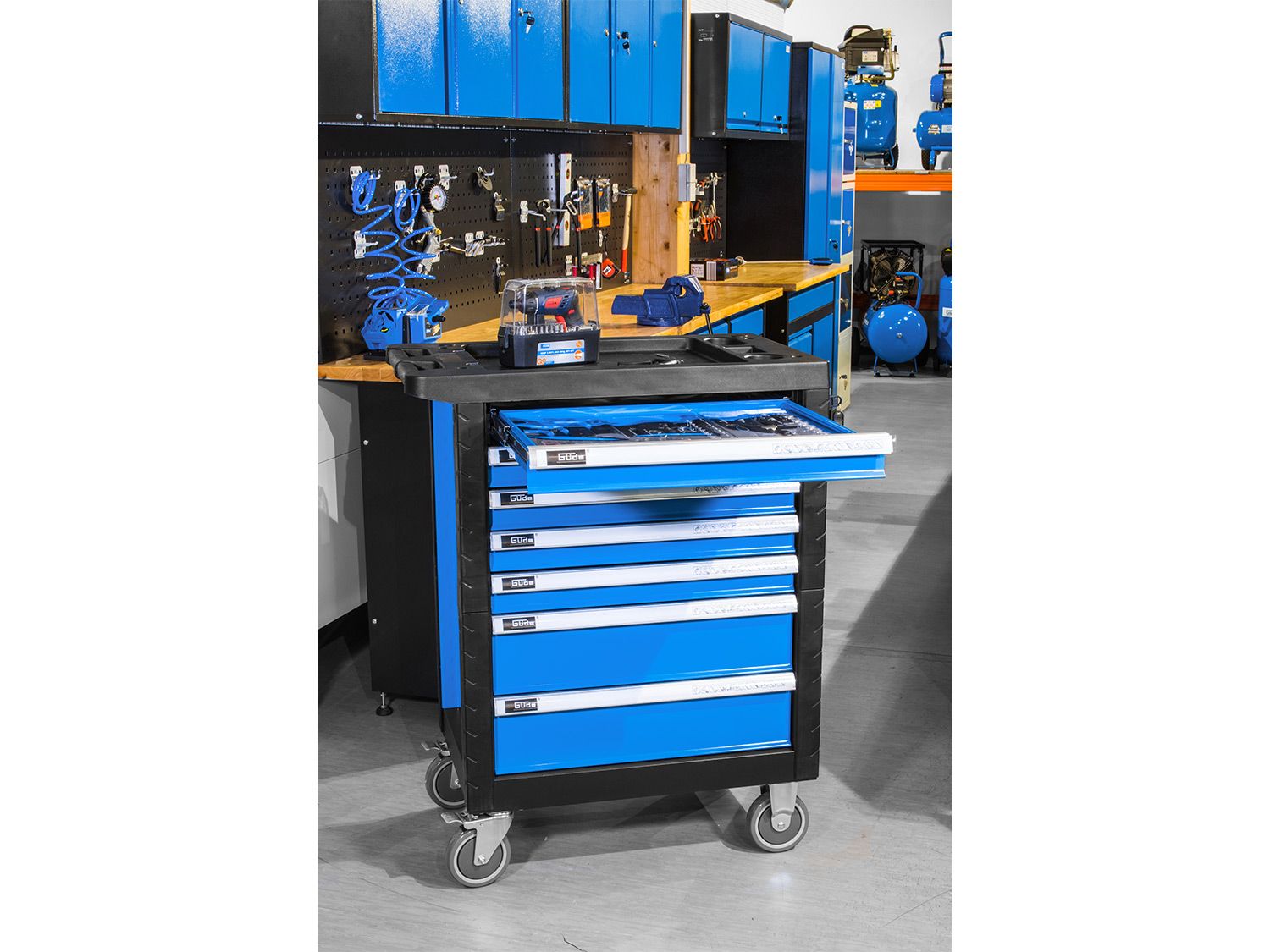 GÜDE Werkstattwagen Premium GWSP 07 (inkl. 250 tlg. Werkzeugset) – Bild 2 von 4