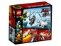 LEGO Ninjago Set mit einem weißen Wolf, einem Eis-Samurai und einem Ninja