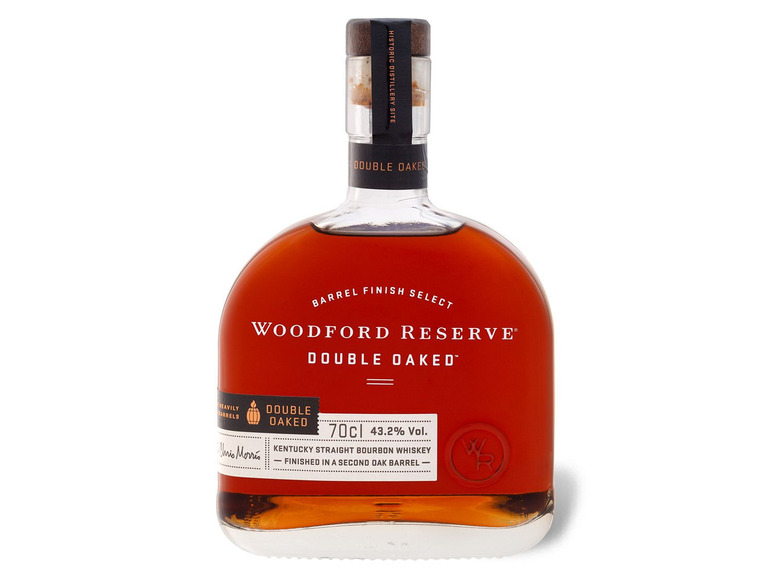 Woodford Reserve Double Oaked Kentucky Straight Bourbon Whiskey mit Geschenkbox 43,2% Vol