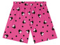 Rosa Shorts mit Minnie Mouse-Motiv.