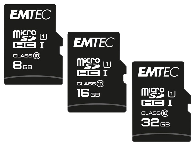 Gehe zu Vollbildansicht: Emtec microSDHC UHS1 U1 EliteGold Speicherkarte - Bild 1