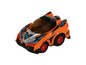 Ein orangefarbenes Spielzeugauto mit VTech-Logo.