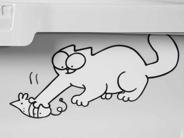 Gehe zu Vollbildansicht: Karlie Simon's Cat Katzentoilette mit Rand, grau, 43 x 32 x 16 cm, Kunststoff - Bild 6