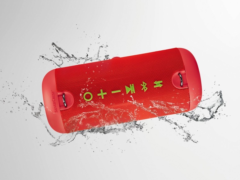 Gehe zu Vollbildansicht: SILVERCREST® Bluetooth Lautsprecher, mit abnehmbaren Tragegurt, wasserfest, kabellos - Bild 10