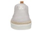 Graue Slip-on Sneaker mit J.C. Logo und Jutesohle.