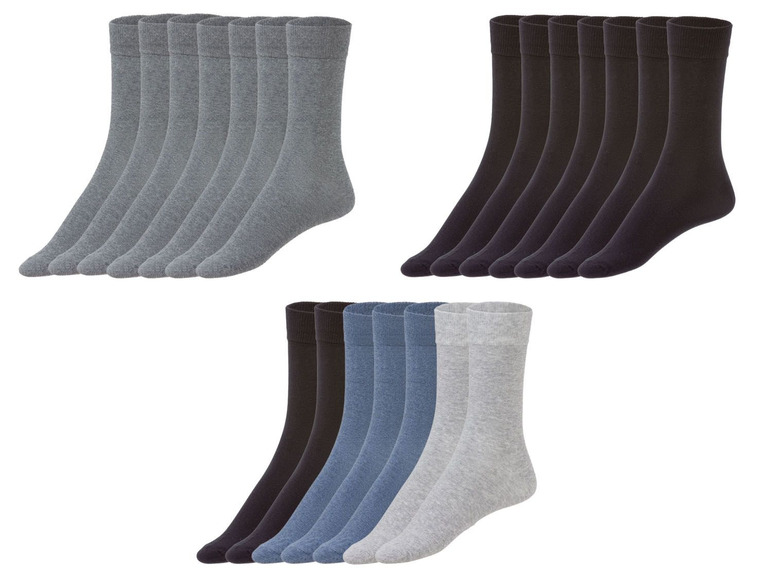 Gehe zu Vollbildansicht: LIVERGY® Socken Herren, 7 Paar, mit Baumwolle - Bild 1