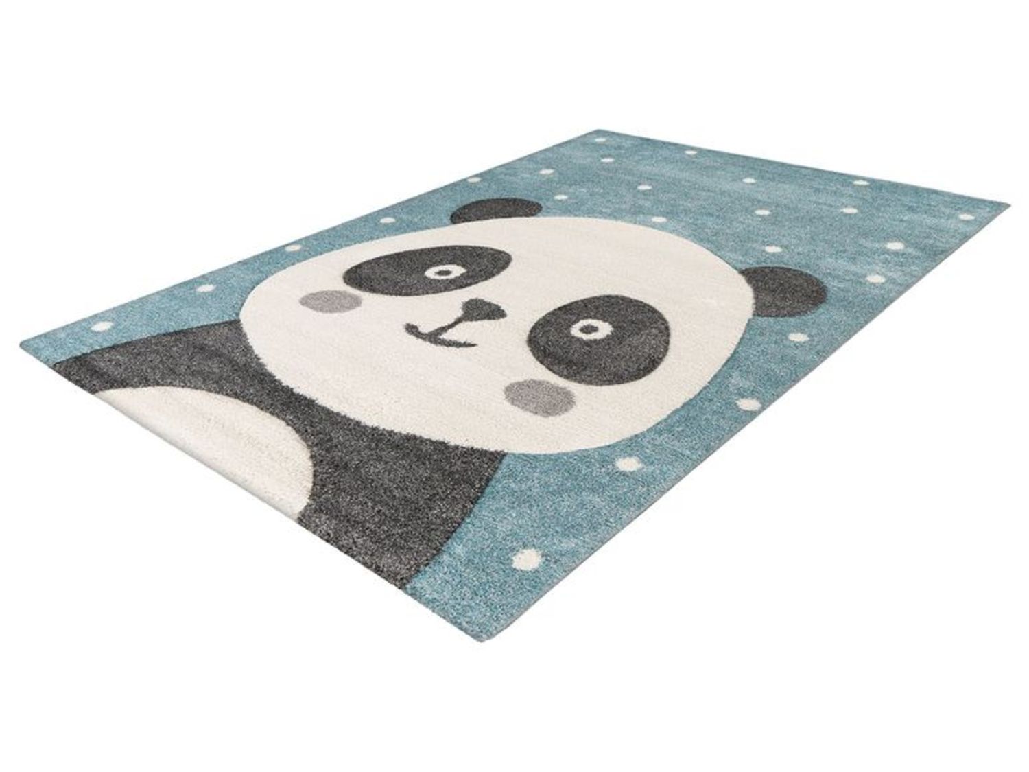 Thumbnail - KAYOOM Kinder-Motivteppich (Panda blau, 120cm x 170cm)