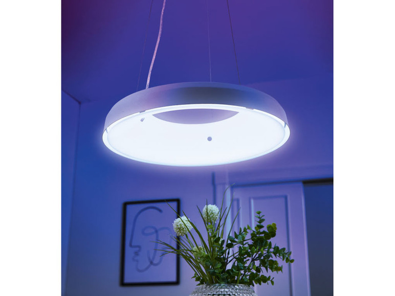 Gehe zu Vollbildansicht: LIVARNO home Pendelleuchte mit Lichtfarbensteuerung, dimmbar, Zigbee Smart Home - Bild 7