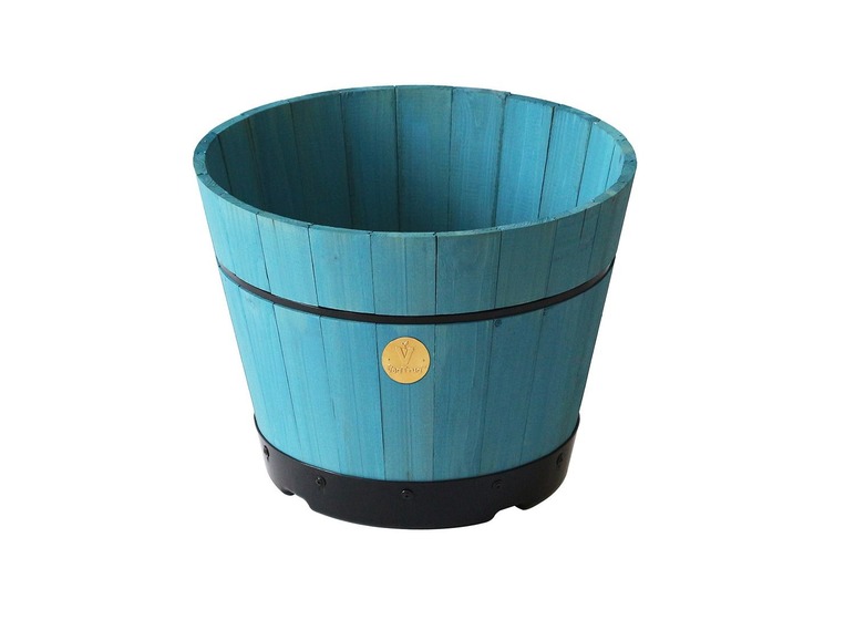 Gehe zu Vollbildansicht: Veg Trug VegTrug Holzfass-Pflanzkübel »Barrel Kit», B 46 cm x H 34 cm, Blumentopf mit Drainage - Bild 7