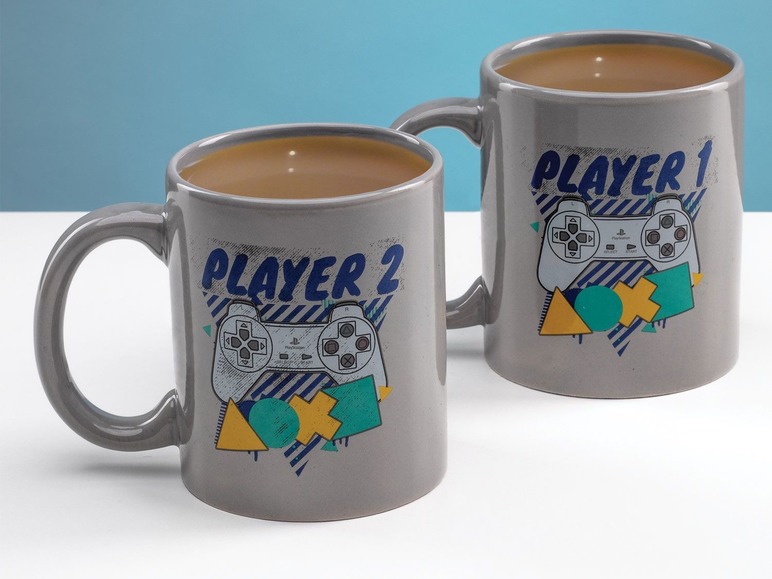 Gehe zu Vollbildansicht: Paladone Player One and Player Two Mug Set - Bild 2