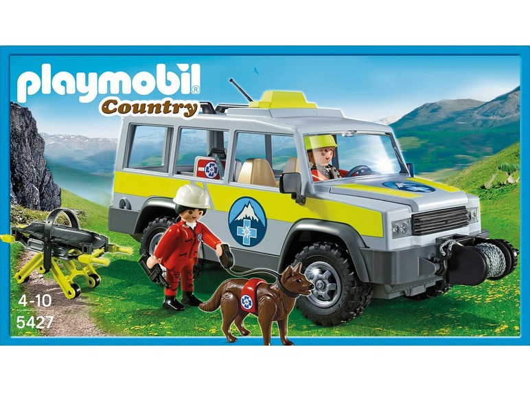 Gehe zu Vollbildansicht: Playmobil Einsatzfahrzeug der Bergrettung - Bild 2