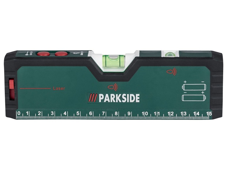 Gehe zu Vollbildansicht: PARKSIDE® Laser-Wasserwaage, inklusive Dreibein-Stativ, Batterien und integriertem Magneten - Bild 2