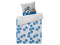 Bettwäsche mit Tom und Jerry Motiv und blauen Sternen