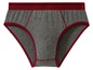 Graue Unterhose mit rotem Bund