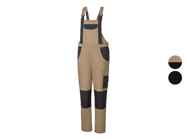 Beige Arbeitshose mit schwarzen Details