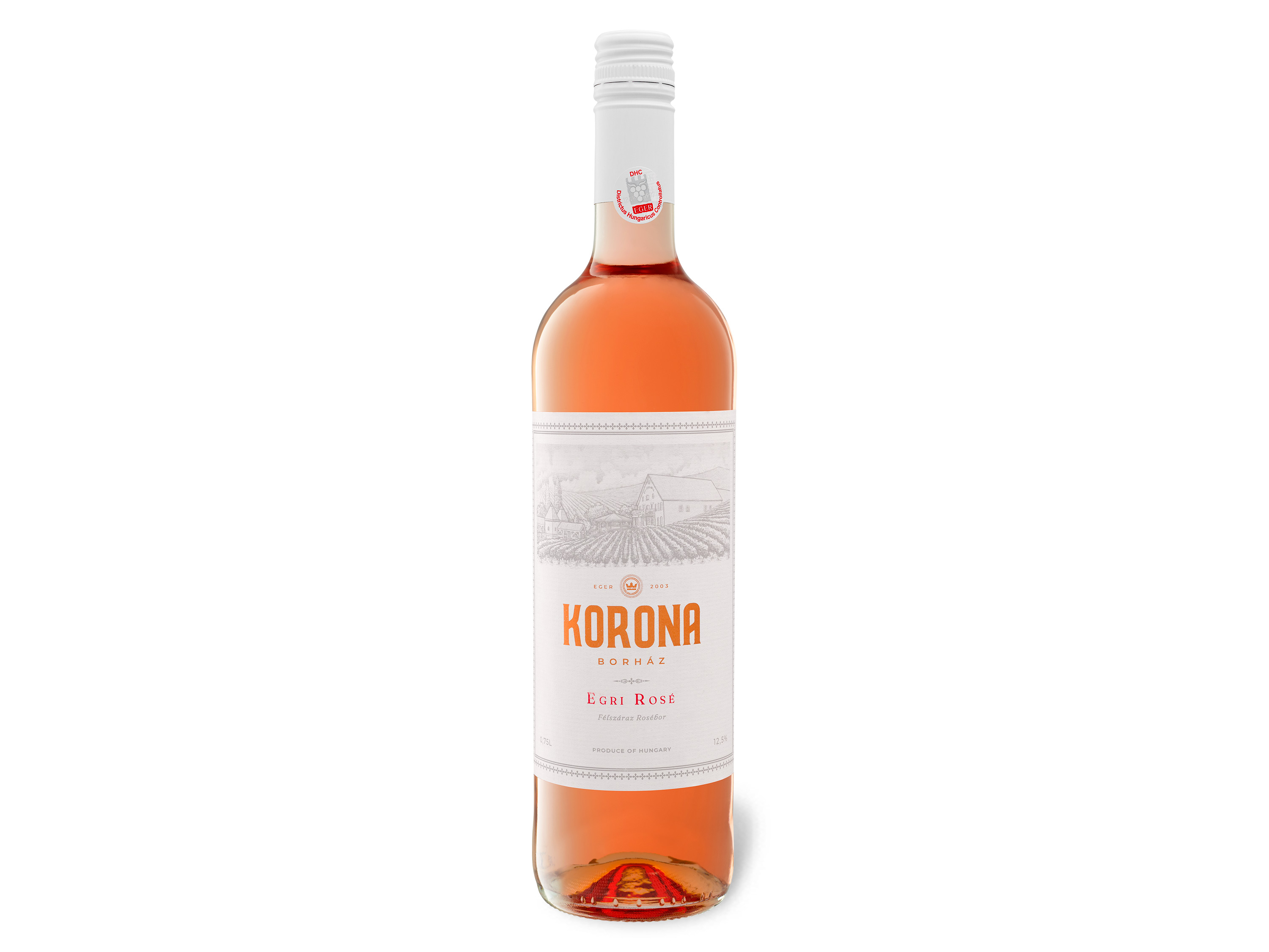 Korona Borház Egri Rosé Cuvée DHC halbtrocken, Roséwein 2021 Wein & Spirituosen Lidl DE