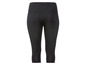 Schwarze Capri-Leggings für Damen.