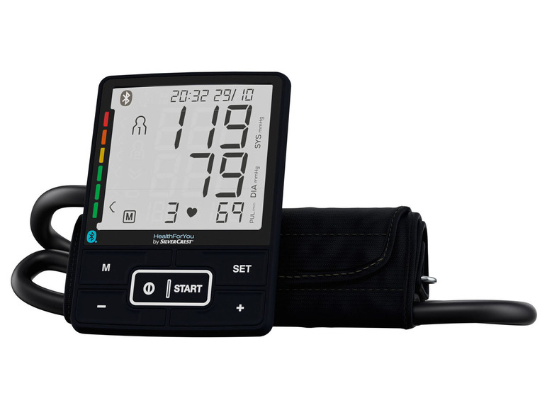 Gehe zu Vollbildansicht: SILVERCREST® Blutdruckmessgerät, mit Bluetooth® - Bild 3