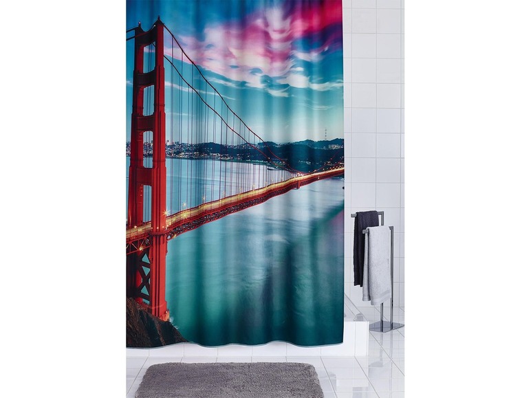 Gehe zu Vollbildansicht: Ridder Duschvorhang San Francisco 180 x 200 cm - Bild 2