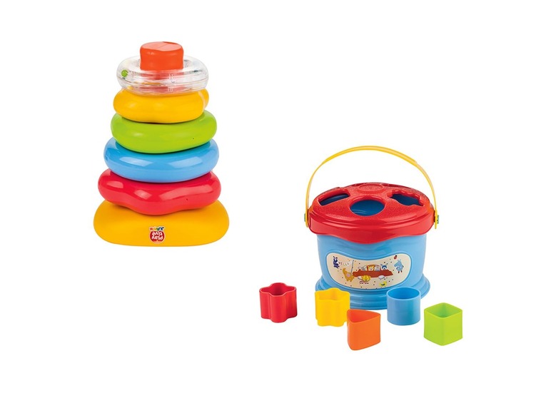 Gehe zu Vollbildansicht: Playtive JUNIOR PLAYTIVE® JUNIOR Babyspielzeug, Sortierwürfel, Stapelpyramide oder -becher, ab 6 Monate - Bild 6