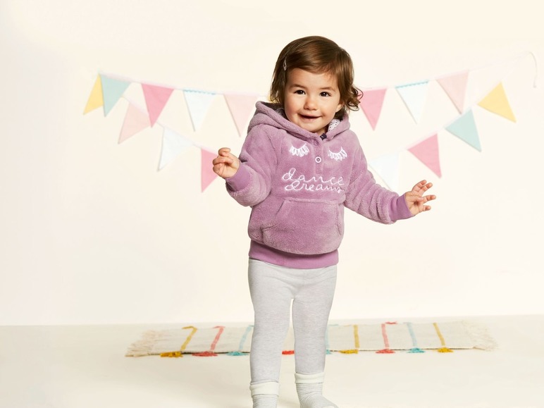 Gehe zu Vollbildansicht: LUPILU® Baby Fleecejacke Mädchen, mit Stickerei - Bild 11