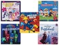 Puzzlebücher mit My Little Pony, Paw Patrol, Feuerwehrmann Sam, PJ Masks und Frozen.